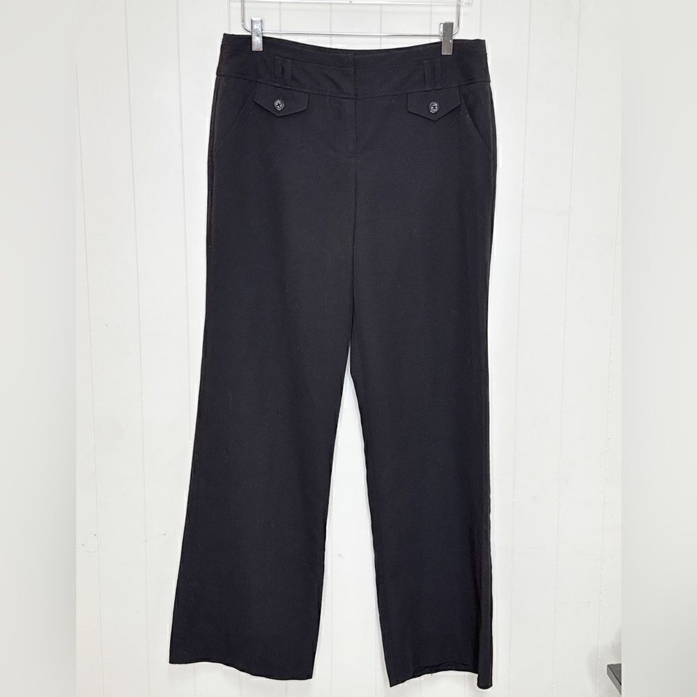 Sandro Sportswear Black Wide Leg Pants Size 10